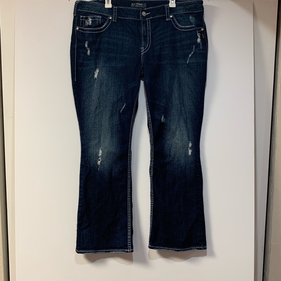 silver plus size jeans